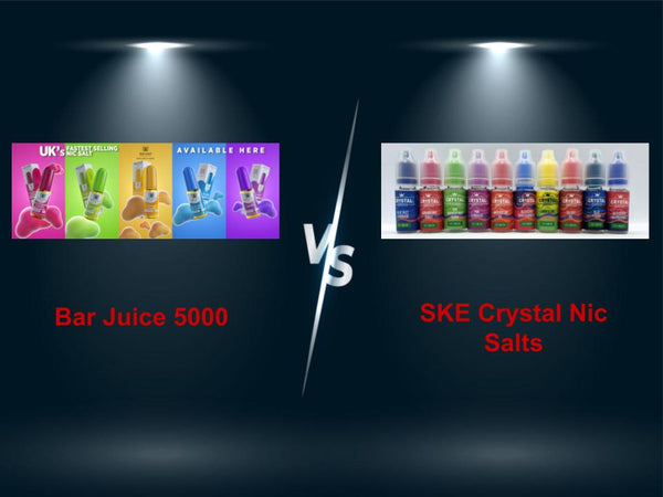 Bar Juice 5000 vs SKE Crystal Nic Salts